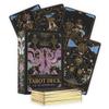 Calmoura Tridevia Tarot Cards with Guide Book (78 Cards)  Rider-Waite Inspired Tarot Deck with Meanings for Beginners and Experts  Intricate Golden Details and Luxurious Gilded Edges view 1