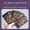 Calmoura Tridevia Tarot Cards with Guide Book (78 Cards)  Rider-Waite Inspired Tarot Deck with Meanings for Beginners and Experts  Intricate Golden Details and Luxurious Gilded Edges view 4
