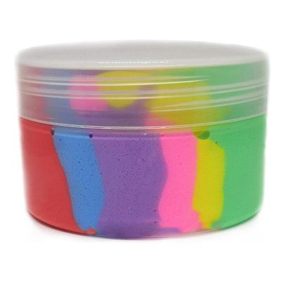 cdar Multicolor Fluffy Stretchy Slime Toy, Stress Relief, DIY Art, Kids Party Gift, 100ml, Unisex, All Ages