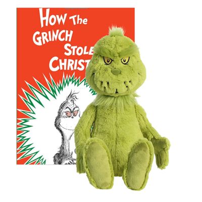Aurora How The Grinch Stole Christmas Plush and Book Gift Set Grinch