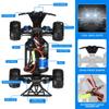 QIYHBVR RC Cars, 40KM/H High Speed 4WD 1:18 Scale Electric Waterproof Truggy Remote Control Off Road Monster Truck, RTR All Terrain Toys for Kids and Adult view 4