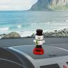 Solar Powered Swinging Toys, Cute Solar Dancing Toy, Cute Car Shaking Head Doll Elk Santa Penguin Swing Figurines for Car Window Decorations Shakven view 2