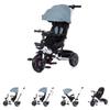 Chipolino 4-in-1 Pegas Adjustable Reversible Seat Push Bar Roof Tricycle, Colour: Green view 1