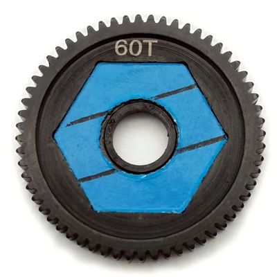 for Losi 1/18 Mini-T 2.0 Mini-B LOS212016 Hard Steel Spur Gear with Slipper Pads 60T 0.5M