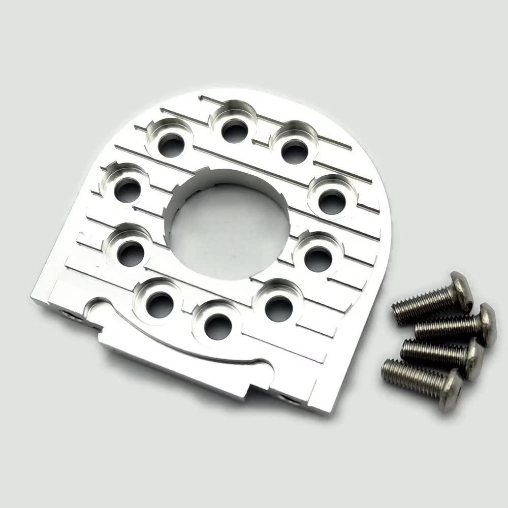 for Tamiya TT02 D9 Aluminum Adjustable Motor Mount 16T-25T Silver