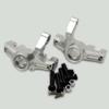 for Losi Rock Rey LOS234013 Aluminum Silver Front Knuckle Arms Steering Spindle view 2