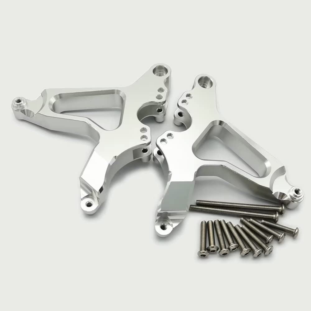 for Traxxas UDR Unlimited Desert Racer 8538 Silver Aluminum Rear Shock Mount
