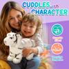 12 Standing Stuffed White Tiger for Boys & Girls, Safari Baby Shower Decorations, Soft Plush, Nursery Dcor, Huggable Soft Toys, Realistic Features, Elephant, Lion, Wolf, Rhino & More (White Tiger) view 4