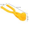 MRH&Crown Snowball Maker Duck Shapes Toys Clip Tool Mold Machine Snow Ball Toys Games with Handle for Kids Winter Snowball Fight Maker Tool Clip(Yellow) view 2