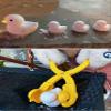 MRH&Crown Snowball Maker Duck Shapes Toys Clip Tool Mold Machine Snow Ball Toys Games with Handle for Kids Winter Snowball Fight Maker Tool Clip(Yellow) view 3