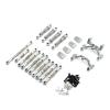 VGVCTX Metal Steering Link Rod Pull Rod Mounts Shock Absorbers Set for WPL C14 C24 C24-1 1/16 RC Car Upgrade Parts ( Color : Silver ) view 1
