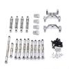 VGVCTX Metal Steering Link Rod Pull Rod Mounts Shock Absorbers Set for WPL C14 C24 C24-1 1/16 RC Car Upgrade Parts ( Color : Silver ) view 2