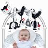 FATI Car Seat Toys for Babies 0-6 Months, Black and White High Contrast Baby Spiral Carseat Toy for Infant 0-3, 3-6 Newborn, Stroller Toys for 0 3 6 9 12 Months Baby Ideal Gift view 1