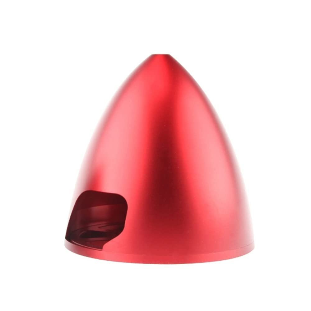DKNTZO RC Propeller Spinner, 1 Pcs 2 Blades 3.5" Inch 89MM Anodized CNC Aluminum Drilled RC Red/Blue/Black Propeller Spinner Cone for DLE EVO Engine Airplane Plane Accessories (Color : 1 PC Red)