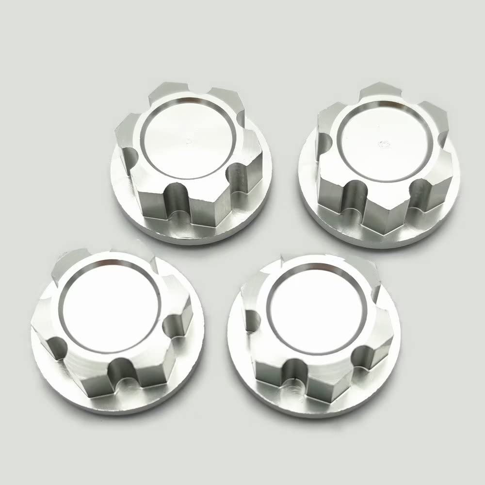 for Traxxas 1/5 X Maxx X-Maxx 7758Silver Aluminum Wheel Nuts Wheel Locker 17mm
