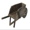 Melody Jane Dolls Houses Dollhouse Rustic Wheelbarrow Garden Planter Miniature Yard Furniture 1:12 view 1