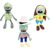 BASHERISE 3 PCS PVZ Plant and Zombies Plush Sets Toys White Hat Zombie, Eggshell Zombie,Jersey Zombie Plush Figure Doll, Great Gift for Christmas, Birthday New view 1