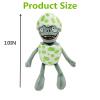 BASHERISE 3 PCS PVZ Plant and Zombies Plush Sets Toys White Hat Zombie, Eggshell Zombie,Jersey Zombie Plush Figure Doll, Great Gift for Christmas, Birthday New view 3