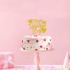 12pcs Gold Glitter Happy Valentine's Day Cake Toppers Food Picks Cake Decorations for Valentine's Day Party Suppliers view 3