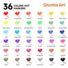 Shuttle Art Washable Dot Markers 36 Colors with Free Activity Book, Fun Art Supplies for Kids Toddlers and Preschoolers, Non Toxic Water-Based Paint Daubers, Dot Art Markers view 2