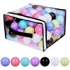 Hovenlay Ball Pit Balls Phthalate Free BPA Free Crush Proof Plastic - 7 Bright Colors in Reusable Play Toys for Kids with Storage Bag view 2