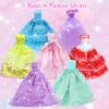 65 PCS Clothes and Accessories Including 5 Wedding Gown Dresses 10 Slip Dress 2 Fashion Dresses 2 Tops 2 Pants 2 Bikini 20 Shoes 22 Accessories for 11.5 Inch Girl Dolls in Random, for Girls view 4