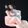 1/6 Scale Female High Fork Leather Coat Bodysuit Clothes for 12inch PH TBL JO Female Action Figure Body (Silver) view 3