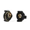 1 Pair1/24 RC Car Front Brass Steering Knuckle Car Upgrade Model Car DIY Replacement Set for Axial SCX24 view 2