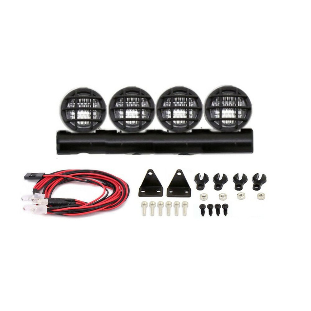 1 Set 1:24 RC Car LED Light Bar Roof Lamp Headlight for Axial for SCX24 for AXI00001