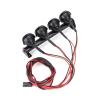 1 Set 1:24 RC Car LED Light Bar Roof Lamp Headlight for Axial for SCX24 for AXI00001 view 4