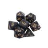 7 Pcs/Set Star Shine Glitter Polyhedral Dice Set D4 D6 D8 D10 D% D12 D20 Game Toys Playing Games Glitter Galaxy Dice(Glitter Black) view 1