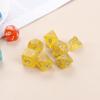 7 Pcs/Set Star Shine Glitter Polyhedral Dice Set D4 D6 D8 D10 D% D12 D20 Game Toys Playing Games Glitter Galaxy Dice(Glitter Black) view 3