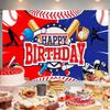 Baseball Birthday Party Decoration Baseball Happy Birthday Backdrop Baseball Photo Background Banner Poster for Baseball Party Decorations Party Supplies 70.8 x 47.2 Inch view 2
