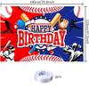 Baseball Birthday Party Decoration Baseball Happy Birthday Backdrop Baseball Photo Background Banner Poster for Baseball Party Decorations Party Supplies 70.8 x 47.2 Inch view 4