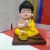 CIYODO Solar Buddha Car Decoration Solar Powered Dashboard Ornament for Chic Desktop Decor Unique Buddhist Figure for Relaxing Vibes view 2