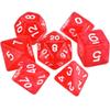 7 Pcs/Set Star Shine Glitter Polyhedral Dice Set D4 D6 D8 D10 D% D12 D20 Game Toys Playing Games Glitter Galaxy Dice(Glitter Pink) view 1