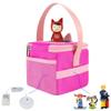 Carrying Bag for Toniebox and Tonies Figures, with Cover for Tonies Ears, Storage Case for Toniebox Characters and Accessories, Pink view 4