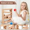 Adena Montessori Tracker Ball Drop Toys Wooden Toys for 1 2 3 Years Old Toddlers Montessori-Inspired Toys for Babies view 4