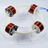 HIUHIU 4/6 Coil Toroidal Accelerator Cyclotron Magnetic Levitation Brushless Motor Physical DIY Model High-Tech Toy,4 coils view 1
