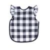 BapronBaby Flutter White Buffalo Plaid Bapron - No Neck Tie Safer Bib for Baby& Toddler - Soft Waterproof Stain Resistant - Machine Washable - Sz Baby/Toddler 6m-3T view 2
