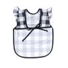 BapronBaby Flutter White Buffalo Plaid Bapron - No Neck Tie Safer Bib for Baby& Toddler - Soft Waterproof Stain Resistant - Machine Washable - Sz Baby/Toddler 6m-3T view 3