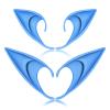 FRESHME Renaissance Accessories Fairy Elf Ears - 2 Pairs Blue Elven Vampire Fairy Ears Makeup Renaissance Cosplay Dress Up Halloween Christmas Masquerade Costume Accessories view 1