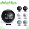 Jerify 60 Pcs Motivational Stress Balls Quote Relief Ball 1.57' Inspirational Foam Stress Ball Bulk Small Anxiety Hand Exercise Balls for Kids Teens Adults Relieve Anxiety Party(Black, White, Gray) view 2