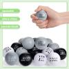 Jerify 60 Pcs Motivational Stress Balls Quote Relief Ball 1.57' Inspirational Foam Stress Ball Bulk Small Anxiety Hand Exercise Balls for Kids Teens Adults Relieve Anxiety Party(Black, White, Gray) view 3