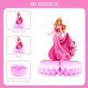 9 PCS Princess Party Honeycomb Centerpieces Decorations, Party Table Topper Decor for Girls Theme Birthday Baby Shower Christmas Party (Princess Theme) view 3