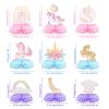9 PCS Unicorn Party Honeycomb Centerpieces Decorations, Party Table Topper Decor for Girls Theme Birthday Baby Shower Wedding Party (Unicorn Theme) view 2