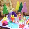 Unicorn Felt Play Mat Montessori Playscape Play Mat Set Flannel Board Kids Montessori Waldorf Small World Playscape view 3