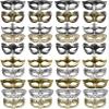 Yunsailing 40 Pcs Masquerade Mask Vintage Antique Venetian Mask for Men Women Parade Party Performance Bar Carnival(Gold, Silver) view 1