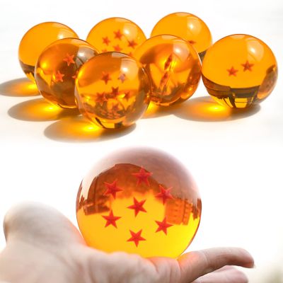 GDablssu The Novelty Children's Toy Dragon Transparent Play Balls Set Contains 7 Dragon Transparent Play Ballss 1.7 inches / 4.3cm Star Crystal Balls