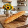 Realistic French Baguette - 13.7" Large Artificial Bread for Display, Soft Squeezable Fake Food Prop for Home Kitchen Bakery Decor, Lifelike Simulation Bread Loaf, Professional Photo Props & Window view 2